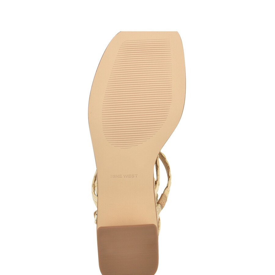 emolly raffia sandale s blok petom